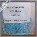 Wholesale Price Round Loose Machine Cut Nano Turquoise Stones for Jewelry Making